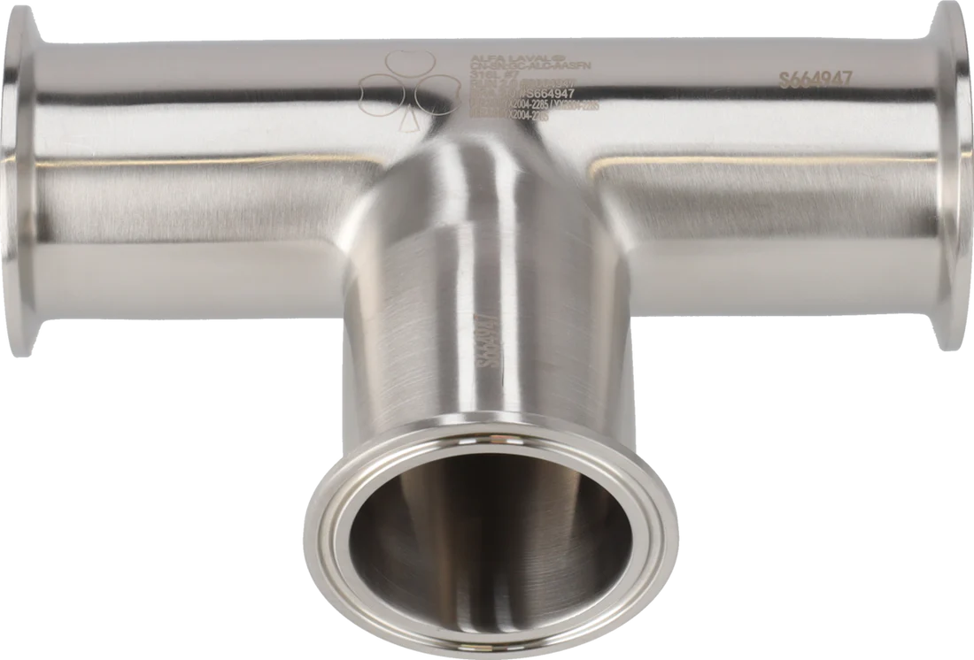 1.5" Triclamp PLN/PLN/TRI TEE (MPN B7WWM-1-1/2-304-7 | WILEVCO 360-245)