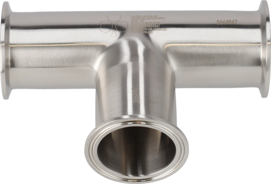 1.5" Triclamp PLN/PLN/TRI TEE (MPN B7WWM-1-1/2-304-7)