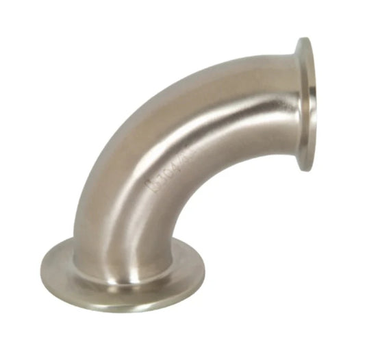 2-1/2" x 2", 90° Non-Tapered Reducing Clamp Elbow (MPN B2CM31MPG250200)